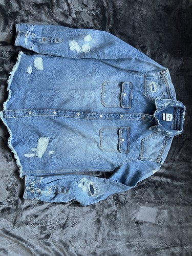 Men denim shirt - size, m