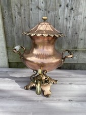 Antique Victorian copper and brass samovar/tea urn