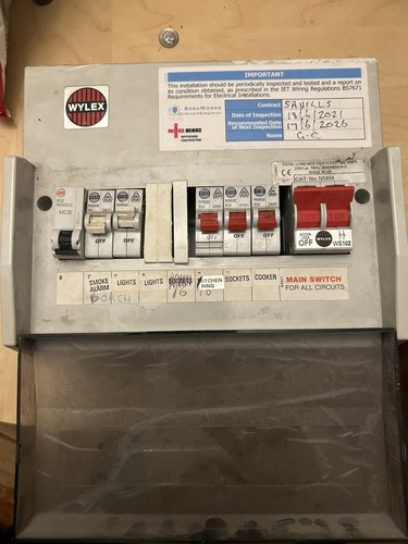 Wylex consumer unit - wylex,