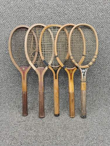 Antique 1920s wooden tennis - 5,