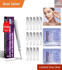 Stainless Steel Dermaplane Tool with #14R Blades – Perfect for Smooth Skin