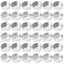 50Pcs Aluminum Tea Light Tins