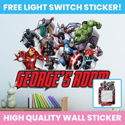 Avengers hole wall sticker - in,