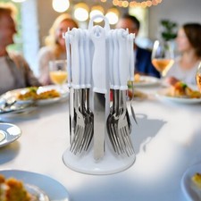 24PC WHITE CUTLERY DINNER SET