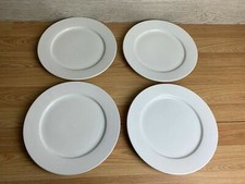 4 White Dinner Plates 10" Orion Vitrified China Restaurant Quality Tableware