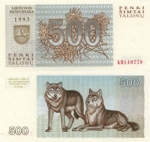 Lithuania 500 tolona - 500, (1993)