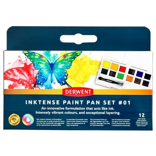Derwent inktense paint pan - paint,
