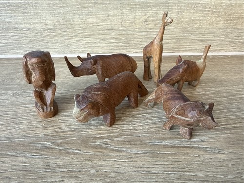 Hand carved wooden - carved, safari