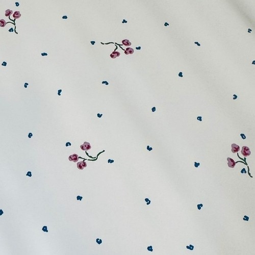 Vtg floral wallpaper white - floral,