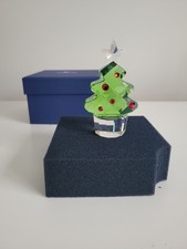 Swaroski Medium Felix Christmas Tree 9cm tall - Retired and Rare - Boxed