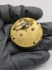 Rotherhams London Pocketwatch Movement London Loose Balance Wheel For Parts 41mm