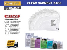 Clear Garment bags cello plastic self seal OPP packaging for  Clothing T-Shirts