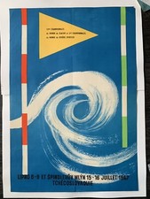 10th Slalom & River Kayak Championships 1967 Vintage Poster