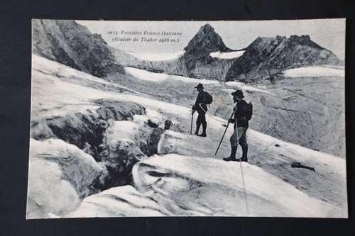 Postcard early mountaineering - postcard,