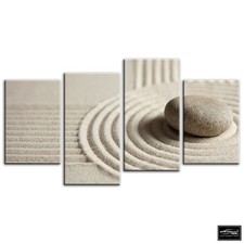 Pebble Sand   Bathroom BOX FRAMED CANVAS ART Picture HDR 280gsm