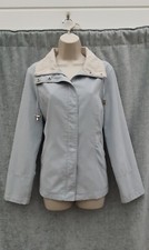 LADIES COAT,JACKET,BLUE,BHS,40S,50S,60S,70S,80S VINTAGE STYLE,POCKETS,SIZE 12
