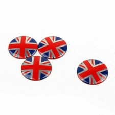 4x Wheel Center Hub Cap Emblem Badge decal Union Jack GB Flag For Mini Cooper
