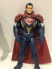 Superman In Krypton Armour Vinyl Cape DC Comics 2015 Mattel 6"