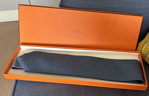 Hermes neck tie blue - blue, all-over