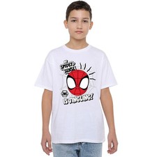 Marvel Spidey Sense Is Tingling Boys T-Shirt 3-8 Years, White