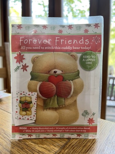 Cross stitch card kit forever - cross,