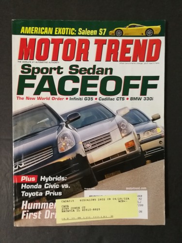 Motor trend magazine august - trend,