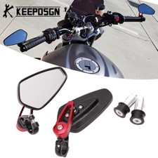 For Suzuki GSX S1000 S750 S600 Motorcycle 7/8" Handle Bar End Rearview Mirror