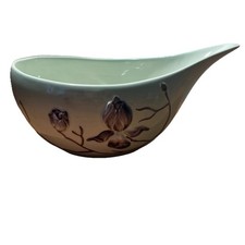 Carlton Ware Vintage Small Gravy Sauce Boat magnolia Light green /Purple Flower
