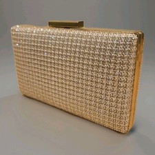 Kurt Geiger Crystal Box Clutch Clutch Beige RRP £159