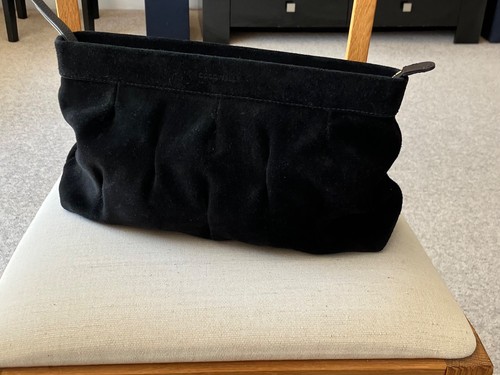Coccinelle black suede pillow - black,
