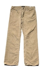 Banana Republic Corduroy Trousers Mens W34 L29 Beige Vintage Straight Leg Pants