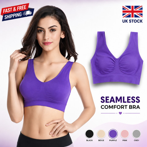 Womens seamless comfort bra - womens,