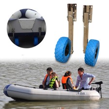 Heavy-Duty Inflatable Boat Transom Launching Wheels Dinghy Wheels Transom Wheels