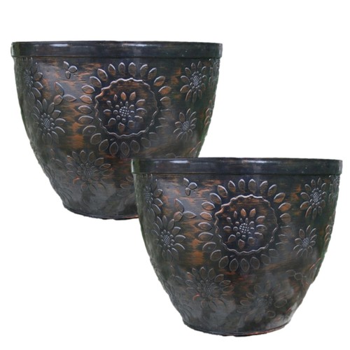 2pc plastic chengdu plant pot - 2pc,