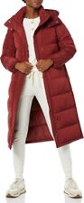 Womens Long Padded Puffer Hooded Parka Winter Maxi Longline Coat Jacket -XXS