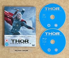 THOR THE DARK WORLD - UK EXCLUSIVE 3D + 2D BLU RAY STEELBOOK (READ DESCRIPTION)