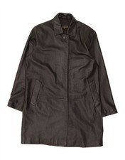 VINTAGE Womens Leather Coat US