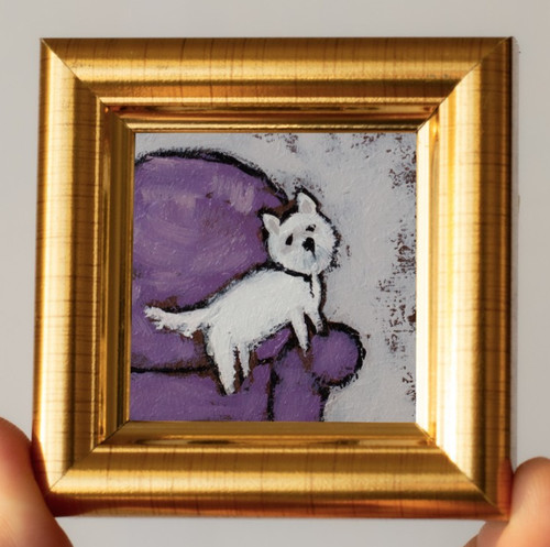 Tiny westie west - west, dog