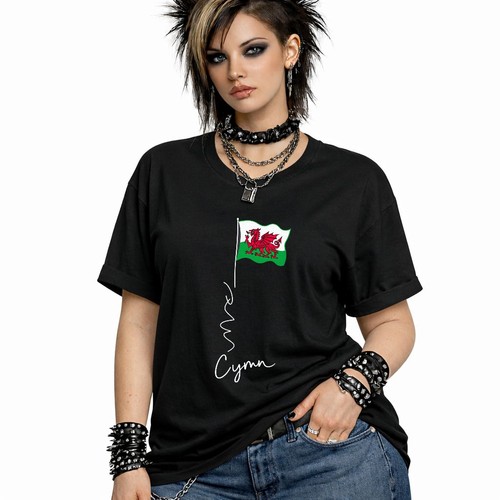 Welsh flag pole - pole, t-shirt