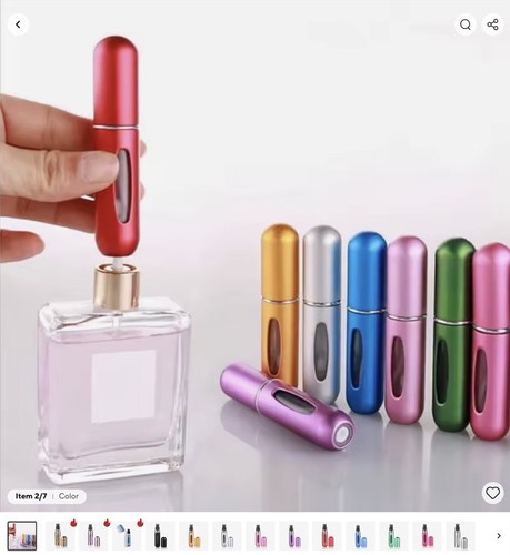 5ml refillable metal travel - metal,