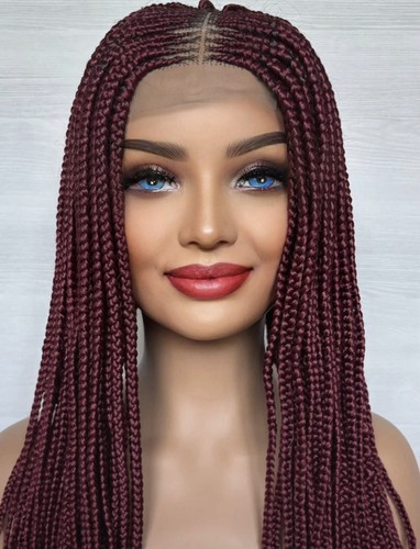 Lace front burgundy single - front,