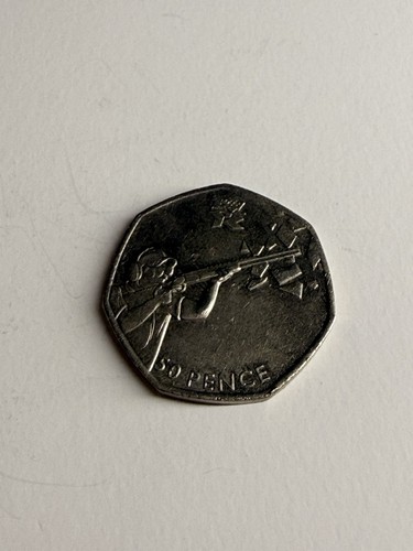 Olympic 50p shooting coin 2011 - olympic,