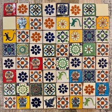 64 Ceramic Mexican Tiles