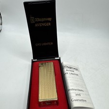 Vintage Kingsway Avenger Gas Lighter in box. Sparks