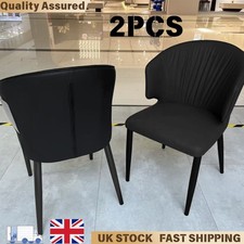 Pleated Black Dining Chairs