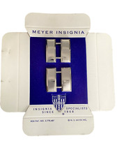 GENUINE WW2 Type U.S. Army & Airforce Captains metal rank badges Full Size Pair