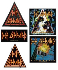 official DEF LEPPARD merch IRON-ON / SEW-ON PATCH - LOGO hysteria PYROMANIA