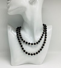 Vintage French Jet Glass Bead
