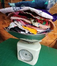 Fabric Scraps Bag. 500g Mixed Shades. Small Scraps For Applique,  Crafts, Cards.