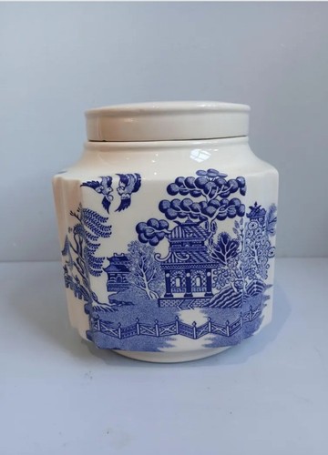 Vintage sadler tea caddy blue - sadler, caddy,